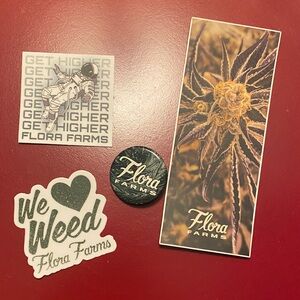FLORA FARMS Sticker & Pin Set - St Louis Missouri Dispo